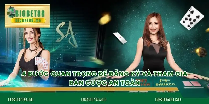 4 bước quan trọng để đăng ký và tham gia bàn cược an toàn