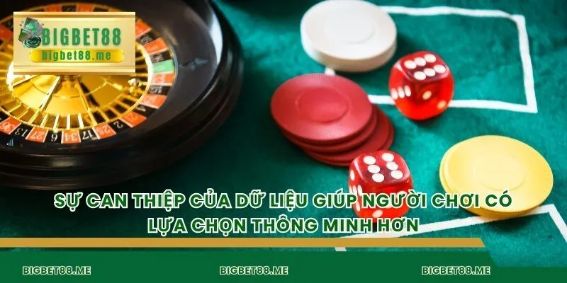 Sự can thiệp của dữ liệu giúp người chơi có lựa chọn thông minh hơn