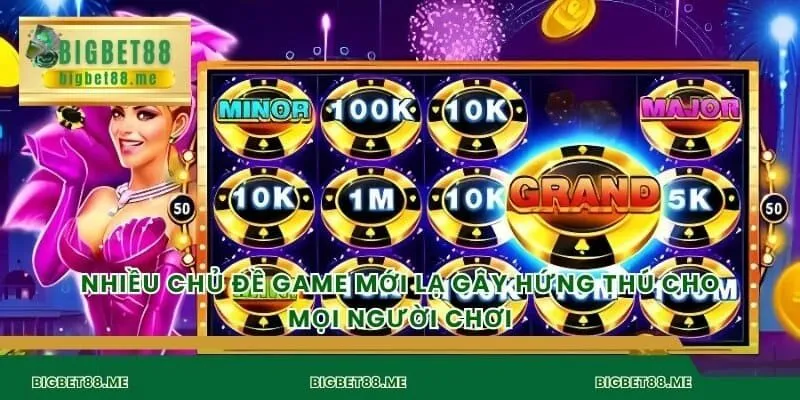 Nhiều chủ đề game mới lạ gây hứng thú cho mọi người chơi